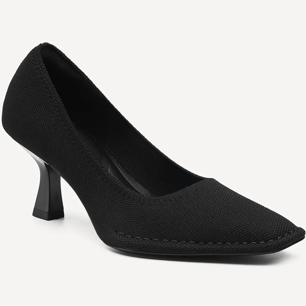 CommuteEase Solid Color Stiletto Pumps